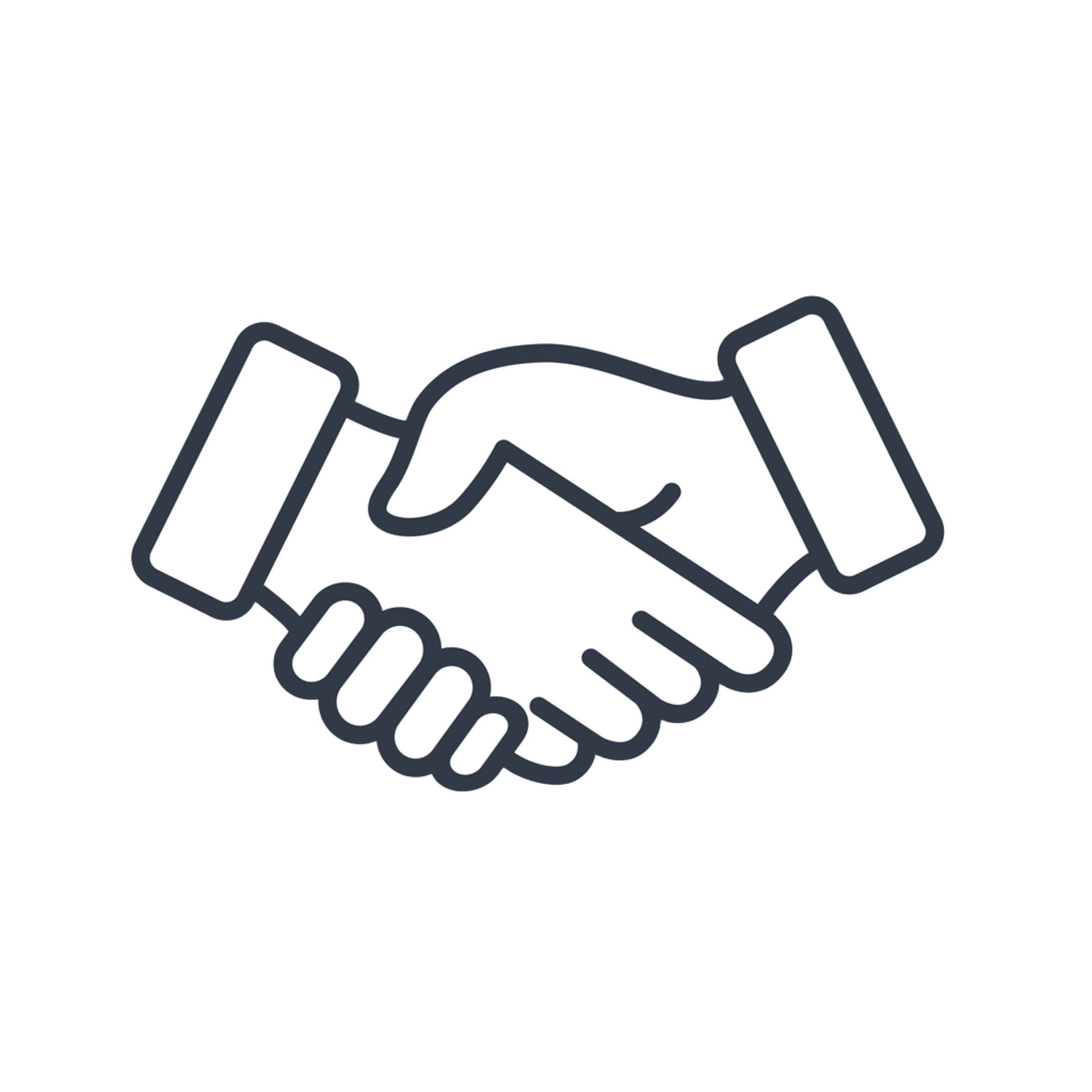 Supportavtal - handskakning Supportavtal - handskakning