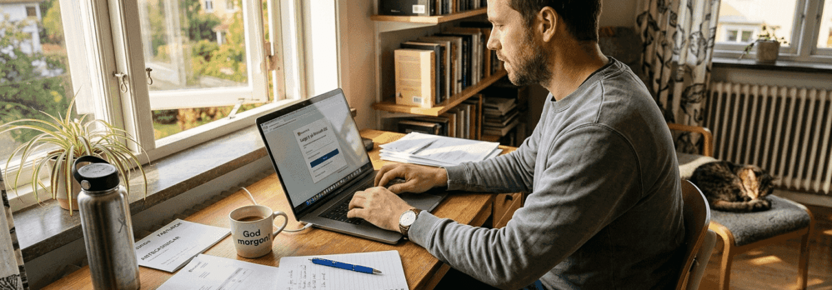 MS365 2026: komplett guide för privatpersoner och småföretag 1 MS365-användare loggar in från sitt hem